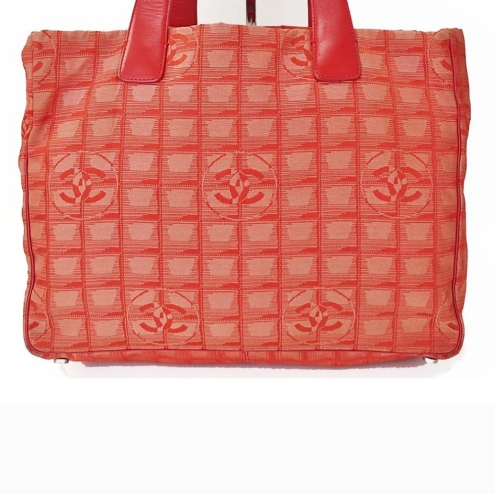 Authentic Chanel Tote CC Jacquard Shopper
